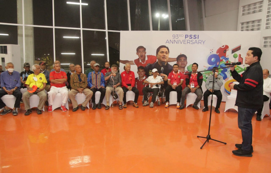 PSSI Rayakan HUT ke-93 Bersama Legenda Timnas Indonesia dan Wasit